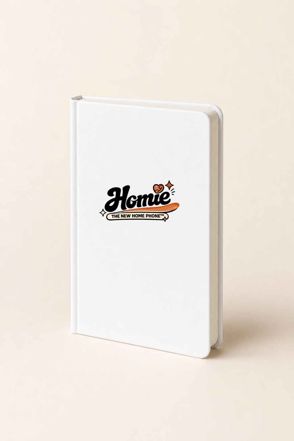The Homie white pocket address book